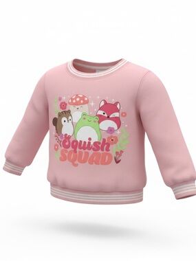 Squishmallows Pink 'Squish Squad' Crewneck Sweatshirt